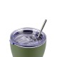 Ανακυκλώσιμο Ποτήρι Θερμός Ανοξείδωτο Coffee Mug Save The Aegean BPA Free 350ml Forest Spirit Με Καλαμάκι Estia 