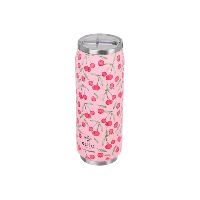 Estia Θερμός Travel Cup Save The Aegean 500ml Cherry Rose