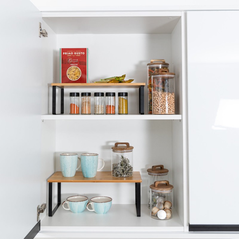 Ραφιέρα Οργάνωσης Πάγκου 2Τεμ. Bamboo Essentials Estia 