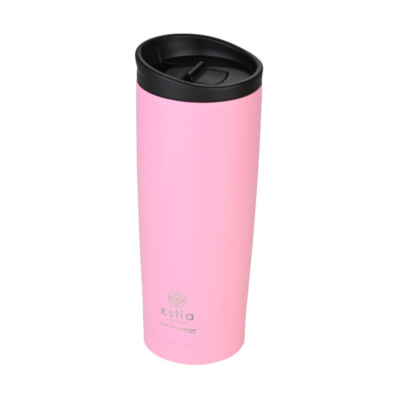Estia Θερμός Travel Mug Save The Aegean 450ml Blossom Rose