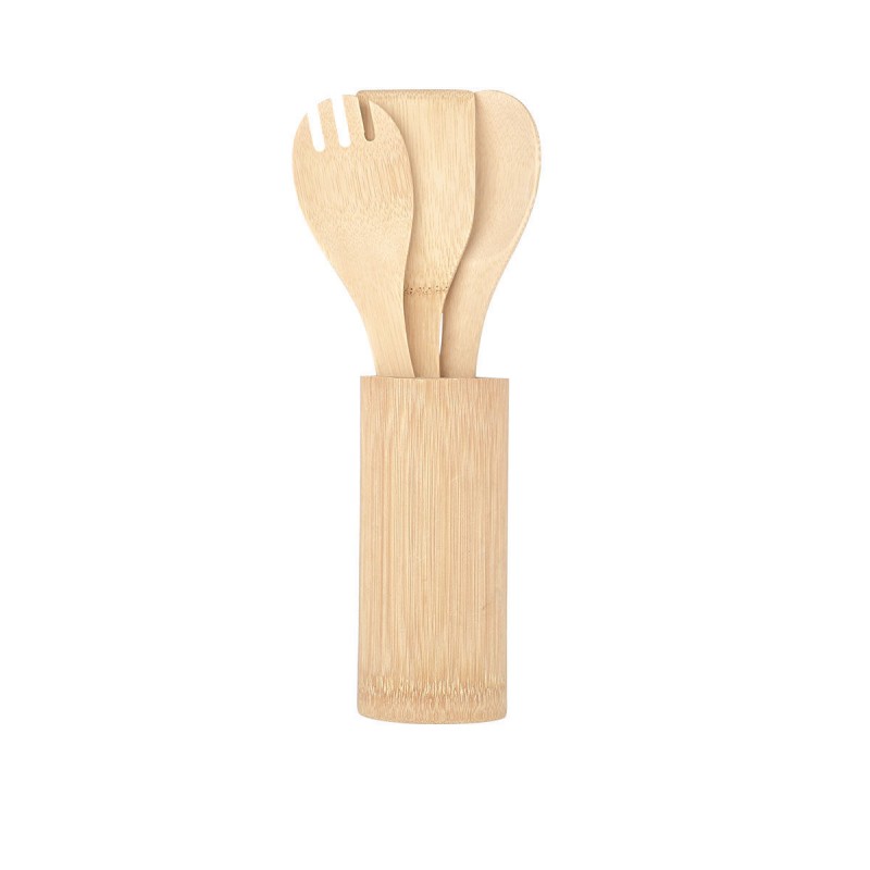 Estia Εργαλεία Μαγειρικής Bamboo Essentials Με Θήκη 4 Τμχ