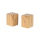 Σετ Αλατοπίπερο Ξύλινο Με Βάση Καφέ 2τμχ Bamboo Essentials Estia 