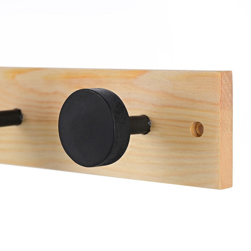 Κρεμάστρα Τοίχου Ξύλινη 4 Θέσεων 40x6x6cm Estia