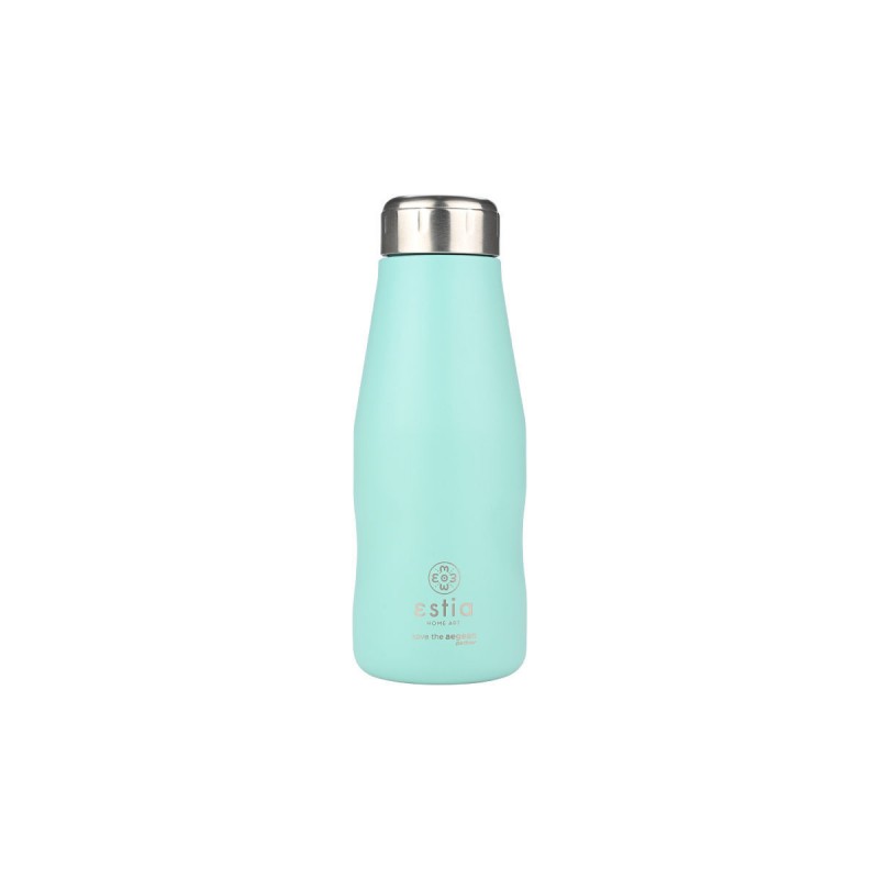 Estia Θερμός Travel Flask Save The Aegean 350ml Bermuda Green