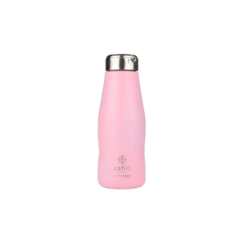 Estia Θερμός Travel Flask Save The Aegean 350ml Blossom Rose