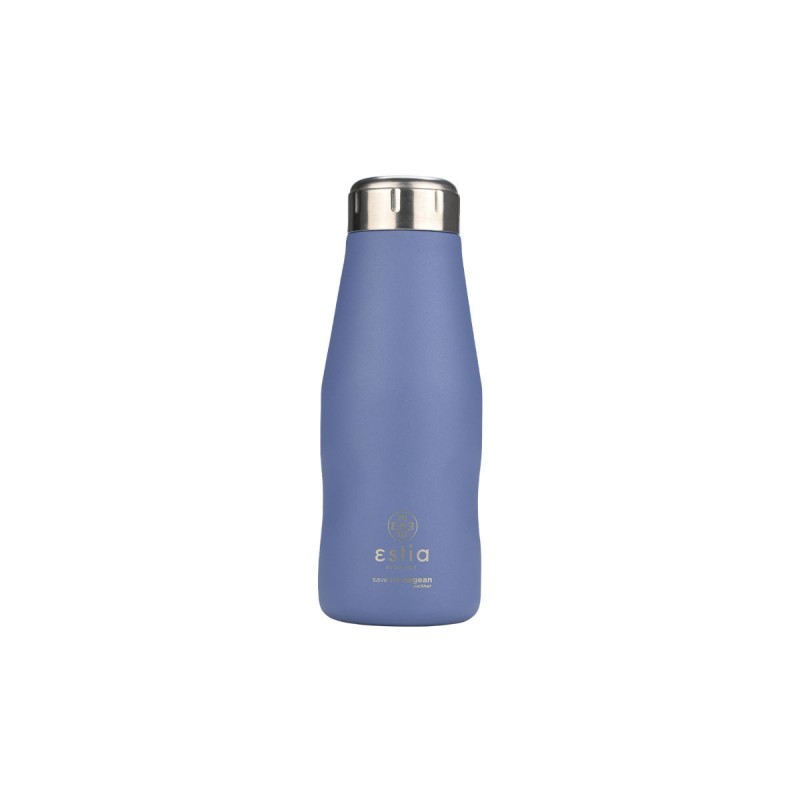 Estia Θερμός Travel Flask Save The Aegean 350ml Denim Blue