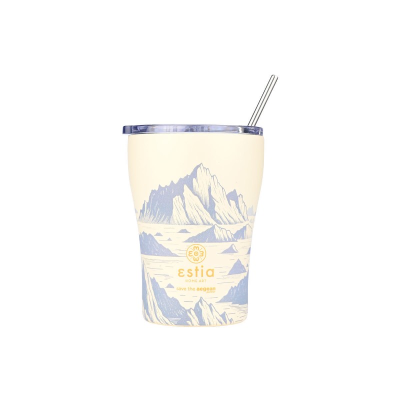 Estia Θερμός Coffee Mug Save The Aegean 350ml Alpine Essence