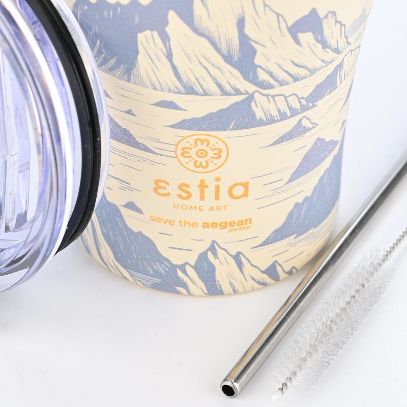 Estia Θερμός Coffee Mug Save The Aegean 350ml Alpine Essence
