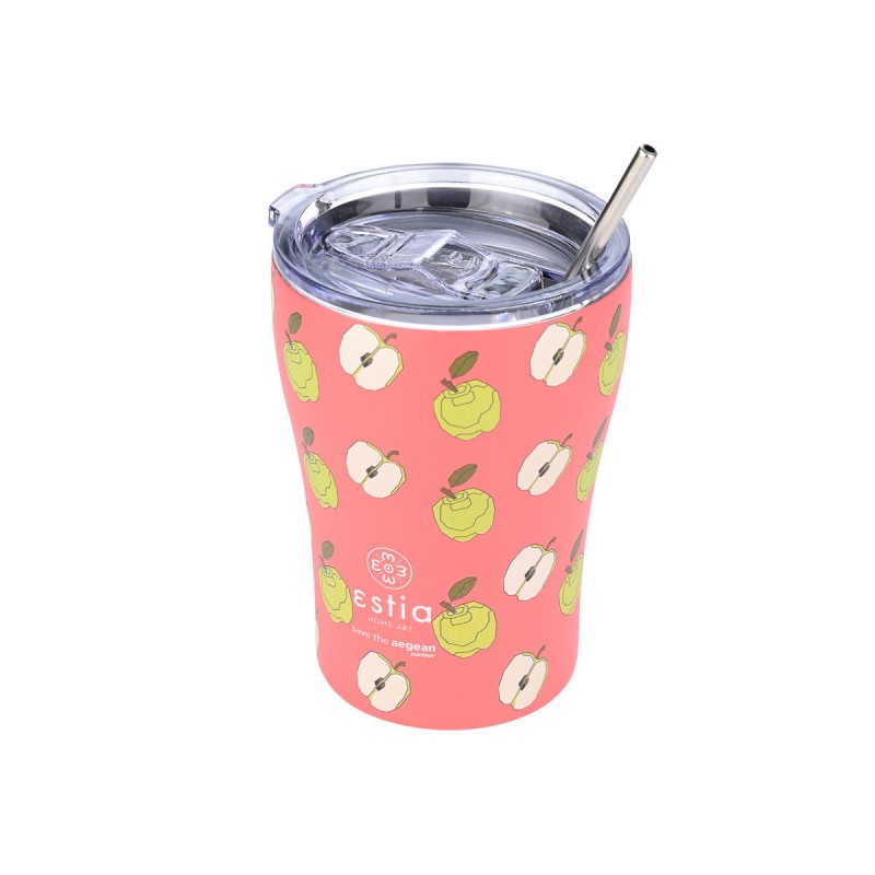 Estia Θερμός Coffee Mug Save The Aegean 350ml Apple Odyssey