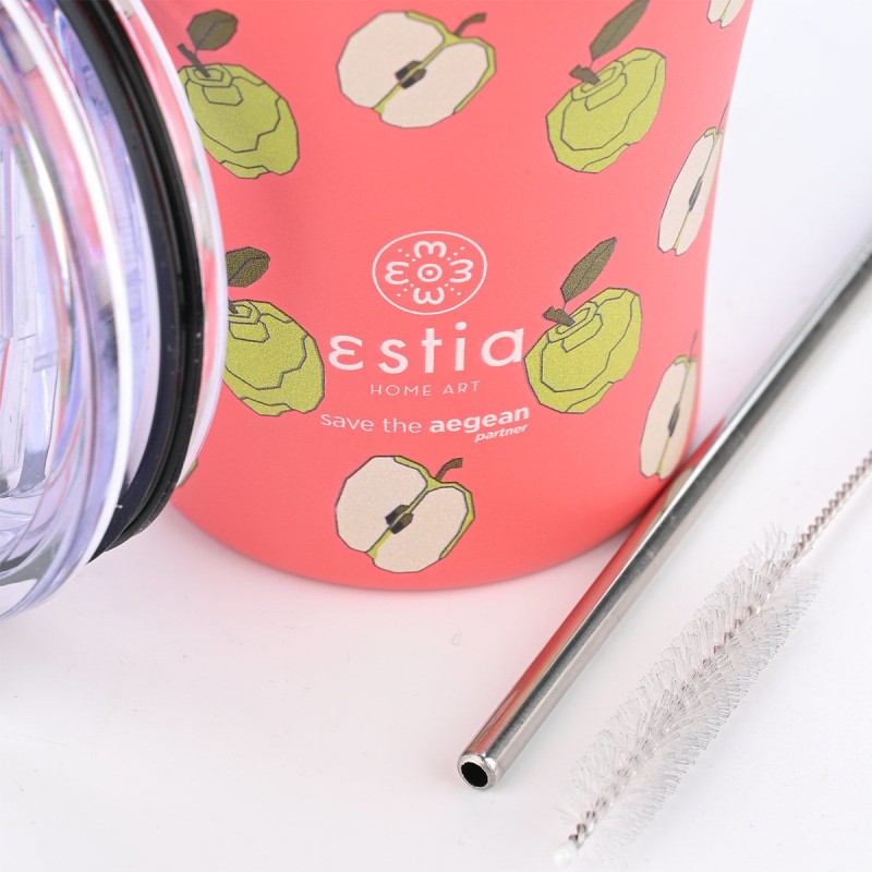 Estia Θερμός Coffee Mug Save The Aegean 350ml Apple Odyssey
