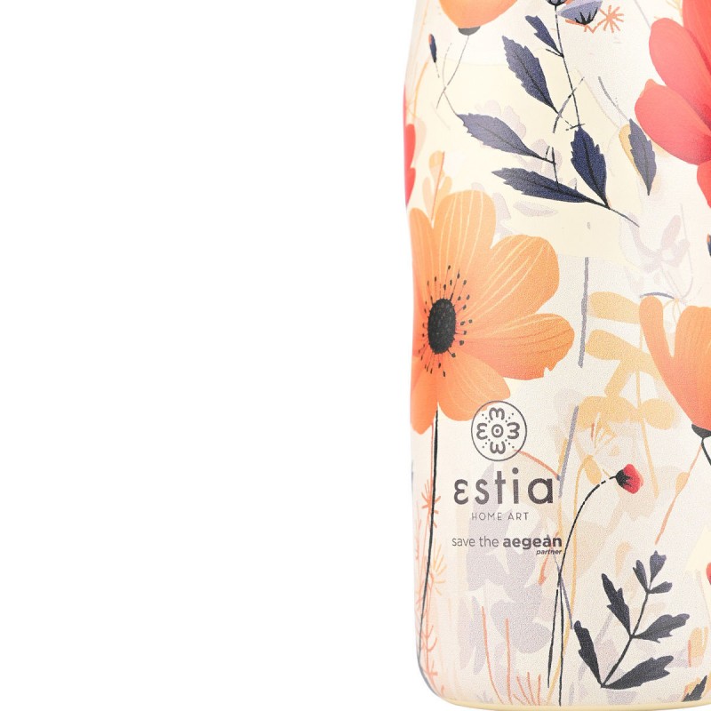 Estia Θερμός Travel Flask Save The Aegean 500Ml Summer Reverie