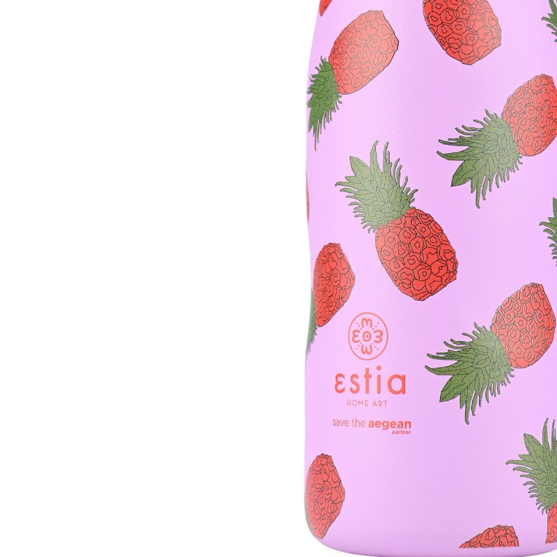 Estia Θερμός Travel Flask Save The Aegean 500ml Tropic Tango