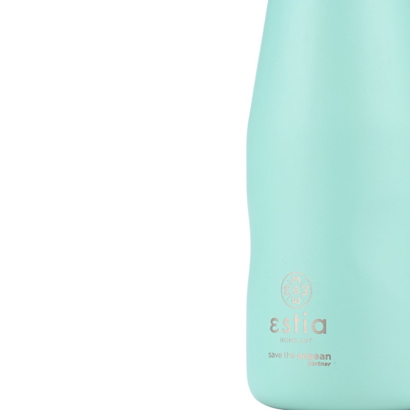 Estia Θερμός Travel Flask Save The Aegean 350ml Bermuda Green