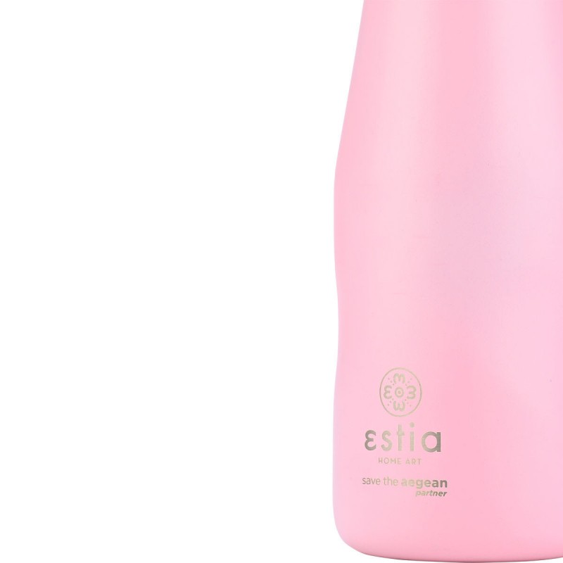 Estia Θερμός Travel Flask Save The Aegean 350ml Blossom Rose