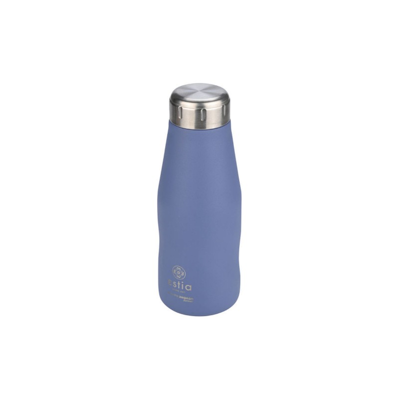 Estia Θερμός Travel Flask Save The Aegean 350ml Denim Blue