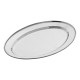Πιατέλα Σερβιρίσματος Ανοξείδωτη Οβάλ 34.5x22x1εκ. Estia