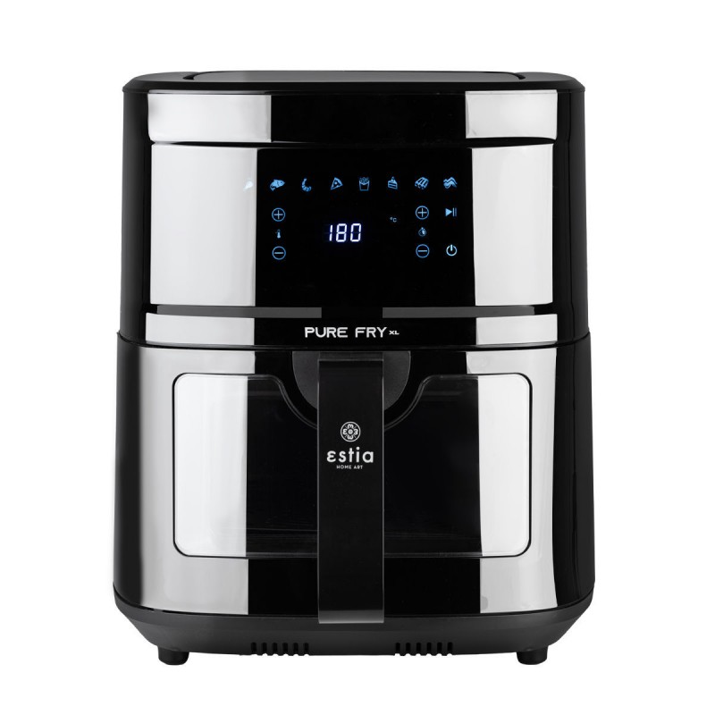 Estia Φριτέζα Αέρος Pure Fry Xl 1700W 9.1Lt Mε Ψηφιακή Οθόνη & 8 Προγράμματα Μαύρο