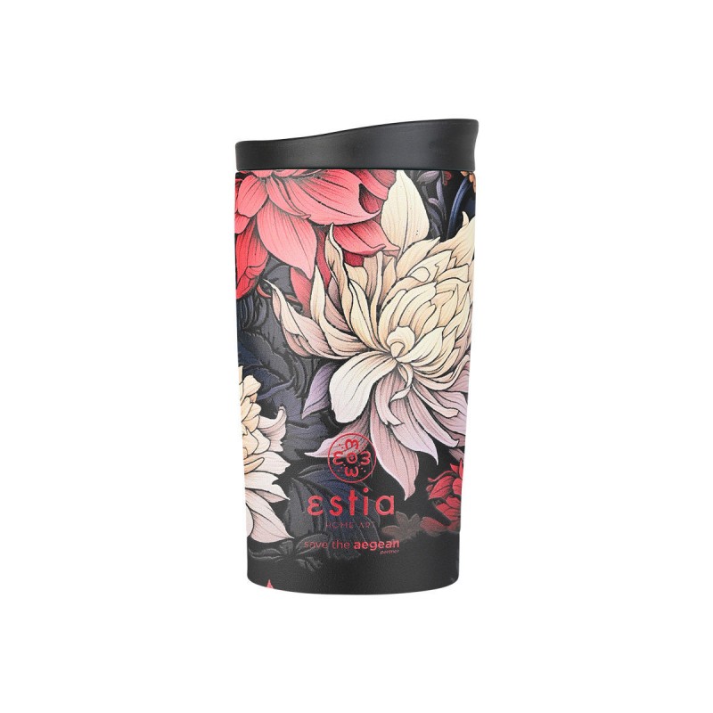 Θερμός Travel Mug Save The Aegean 350ml Midnight Blossom Estia 