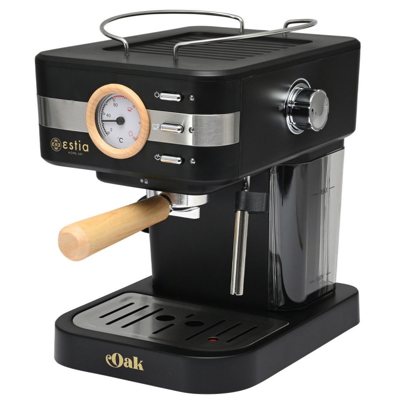 Estia Μηχανή Espresso Oak 950W 15 Bar 1.2Lt Μαύρη