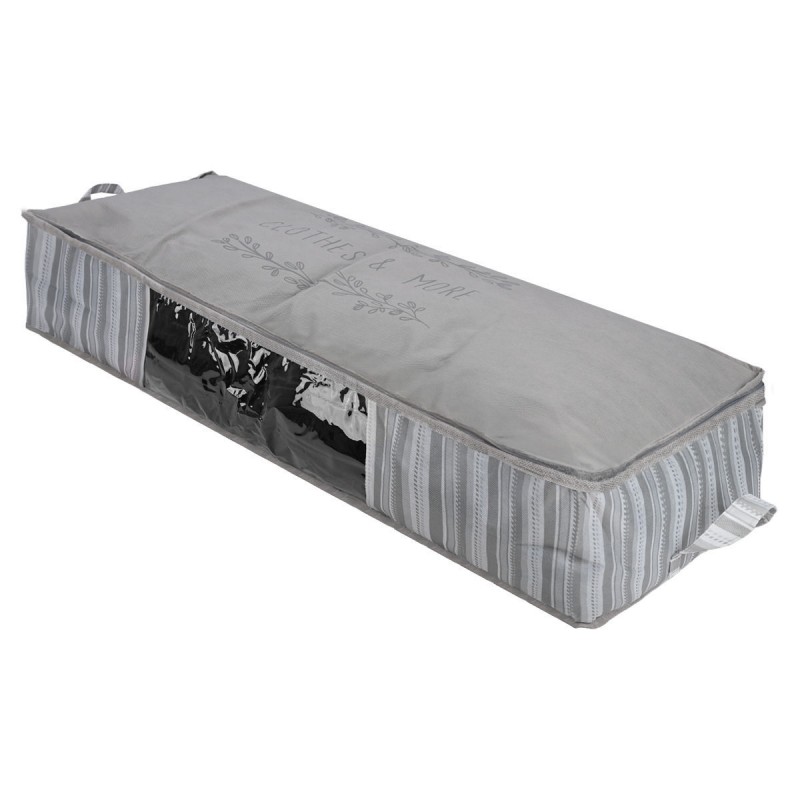 Θήκη Αποθήκευσης Non Woven Υφασμάτινη 100x50x20Εκ Με Παράθυρο Ivory Estia 