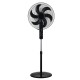 Estia Ανεμιστήρας Σταντ Επιδαπέδιος BOW 45cm 75w Μαύρος Με Τηλεχειριστήριο