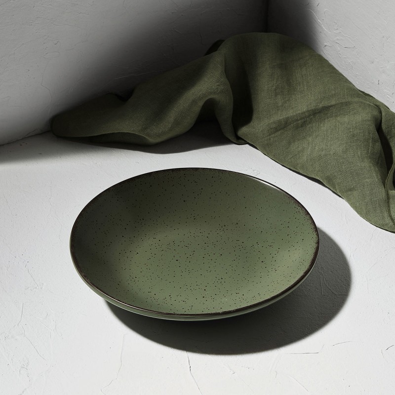 Estia Πιάτο Βαθύ Terra Green Πορσελάνινο 23Cm