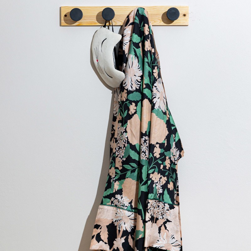 Κρεμάστρα Τοίχου Ξύλινη 4 Θέσεων 40x6x6cm Estia