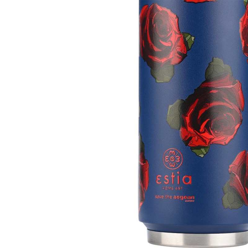 Estia Θερμός Travel Cup Save The Aegean 500Ml Electric Roses