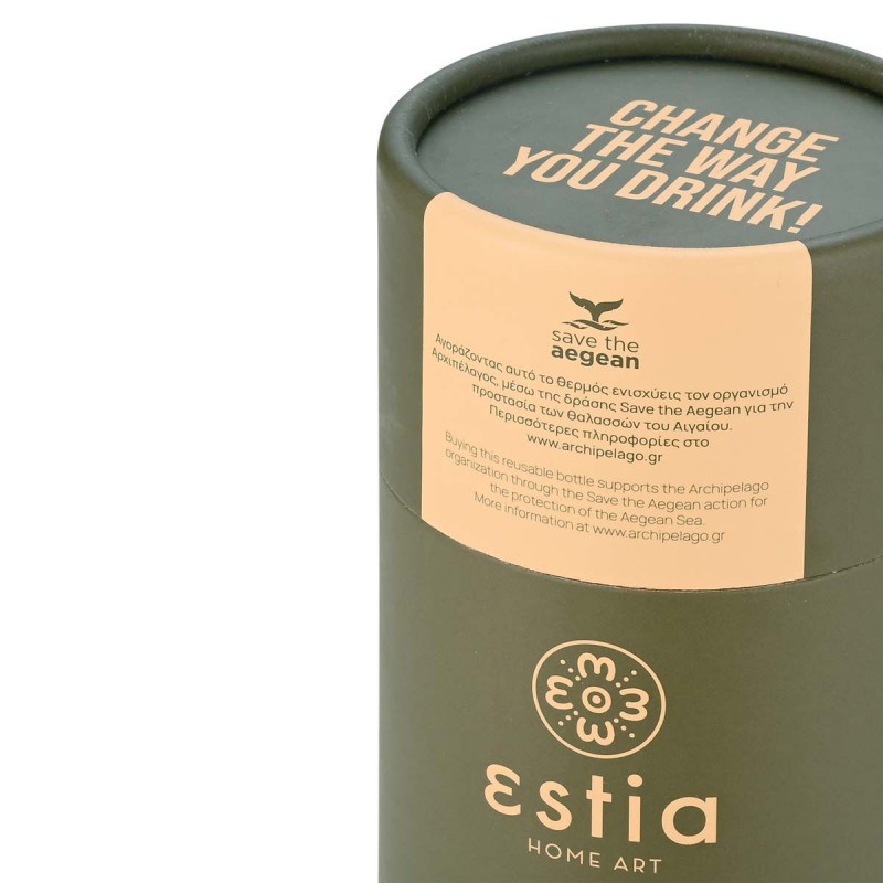 Estia Θερμός Travel Flask Save The Aegean 350ml Forest Spirit