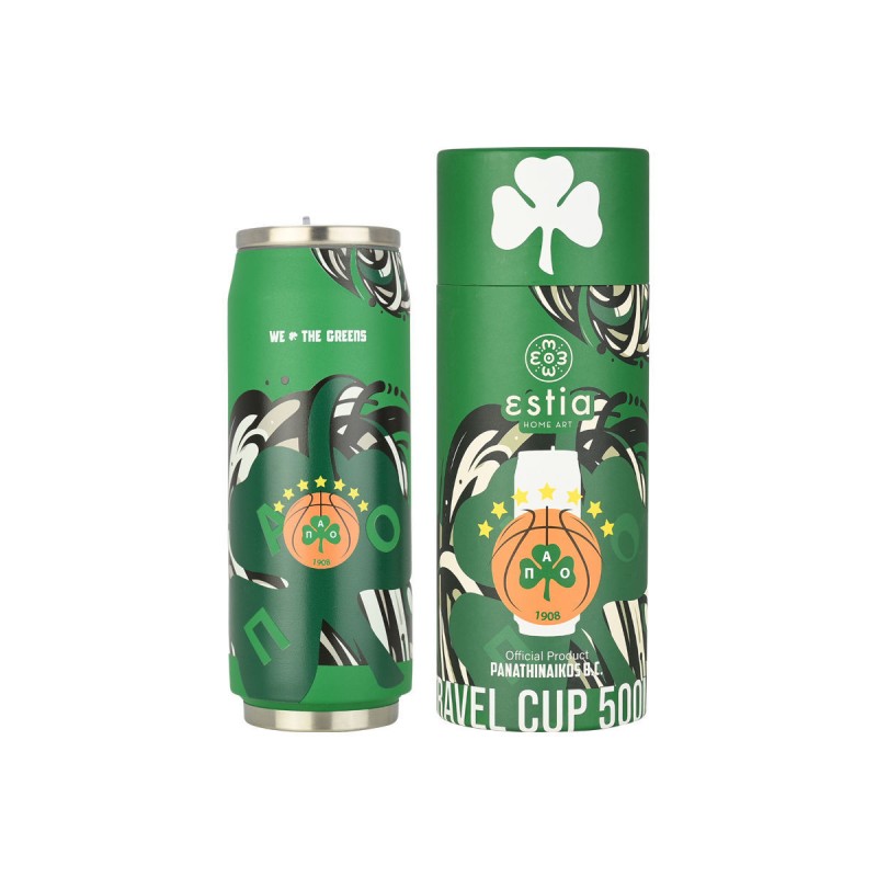 Estia Θερμός Travel Cup Panathinaikos Bc Edition We The Greens 500ml