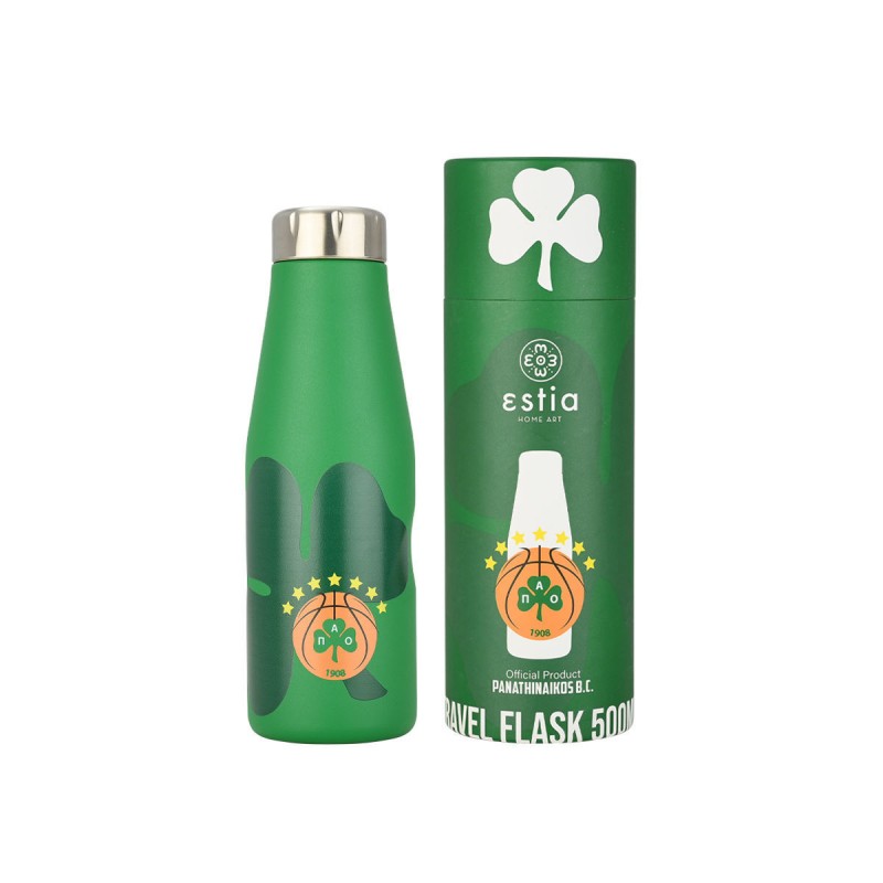 Θερμός Travel Flask Panathinaikos BC Edition 500ml Estia 