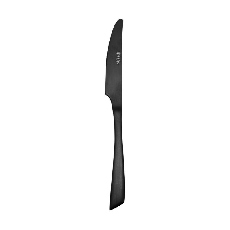 Μαχαίρι Φαγητού Edge Black Ανοξείδωτο Ατσάλι 18/0 Μαύρο Mατ Estia