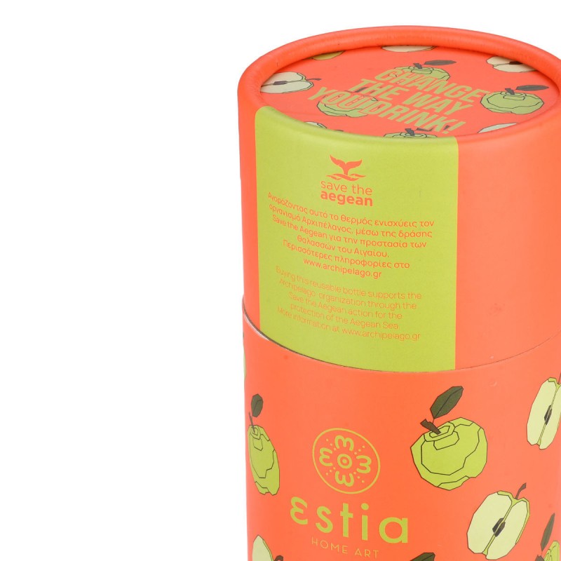 Estia Θερμός Travel Flask Save The Aegean 500ml Apple Odyssey