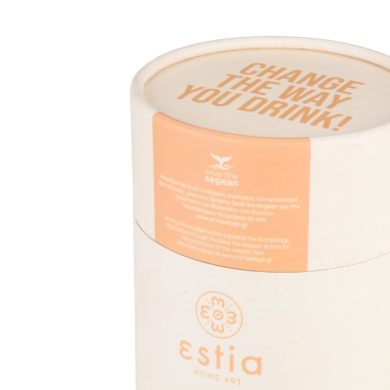 Θερμός Coffee Mug Save The Aegean 350 ml Lily White