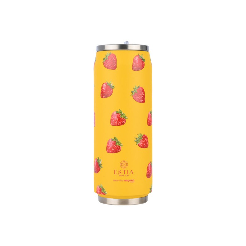 Estia Θερμός Travel Cup Save The Aegean 500ml Berry Bright