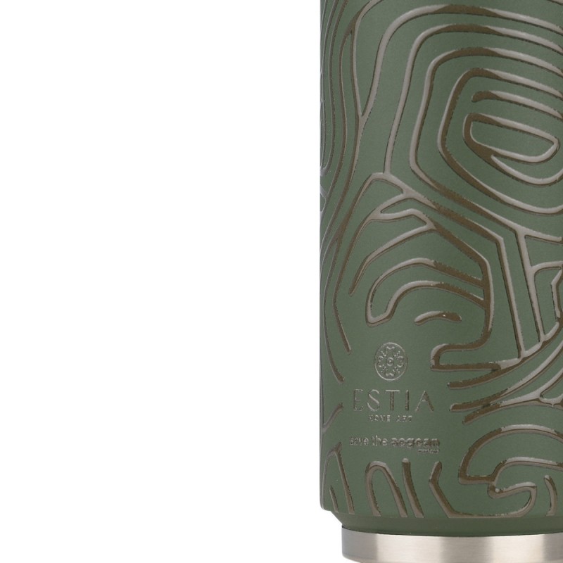 Estia Θερμός Travel Cup Save The Aegean 500ml Olive Flow