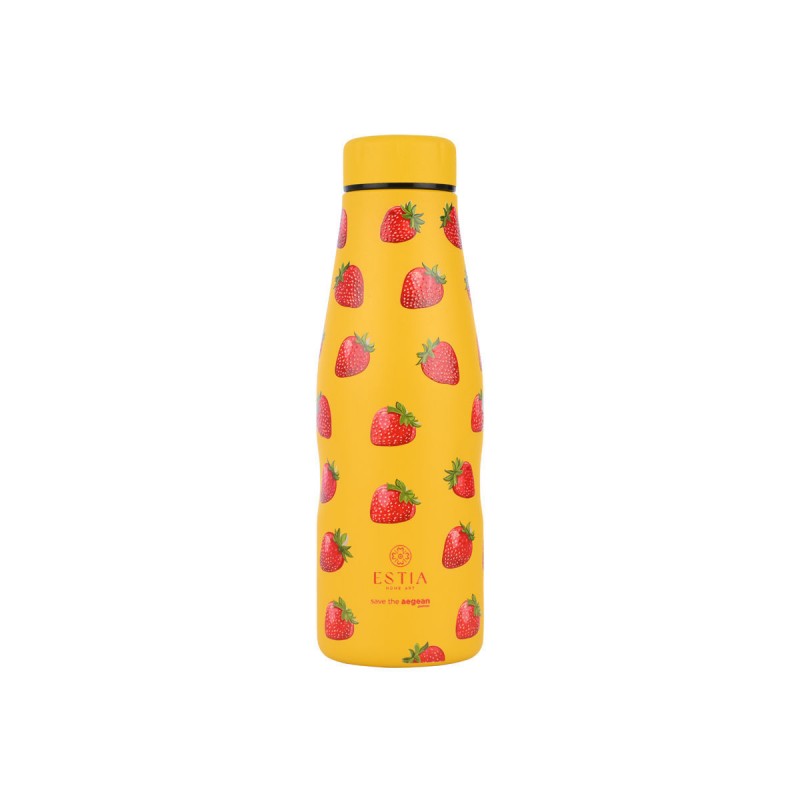 Estia Θερμός Travel Flask Save The Aegean 500ml Berry Bright