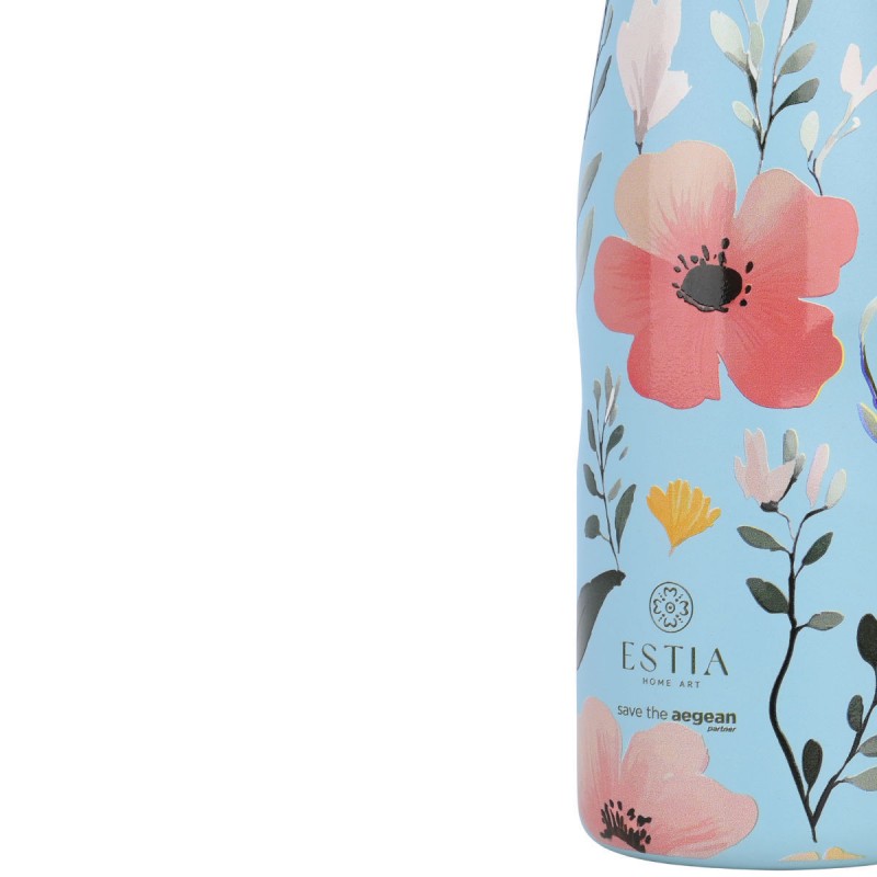 Estia Θερμός Travel Flask Save The Aegean 500ml Sky Garden