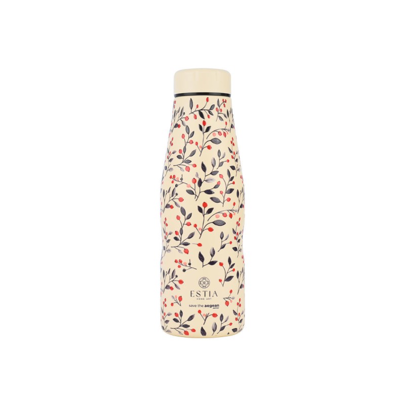 Estia Θερμός Travel Flask Save The Aegean 500ml Bloom Beige