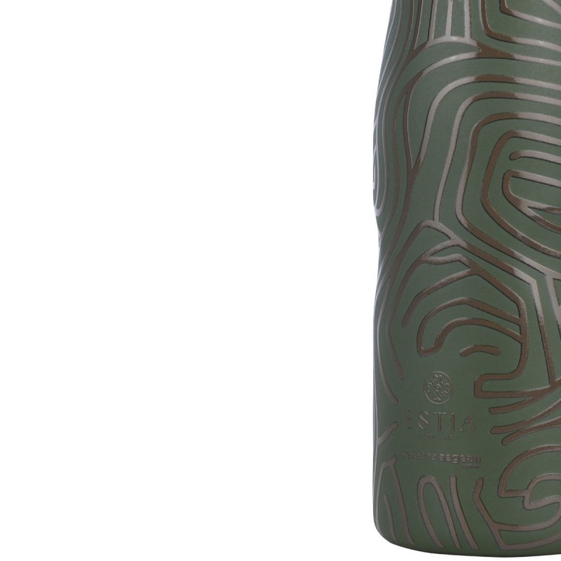 Estia Θερμός Travel Flask Save The Aegean 500ml Olive Flow