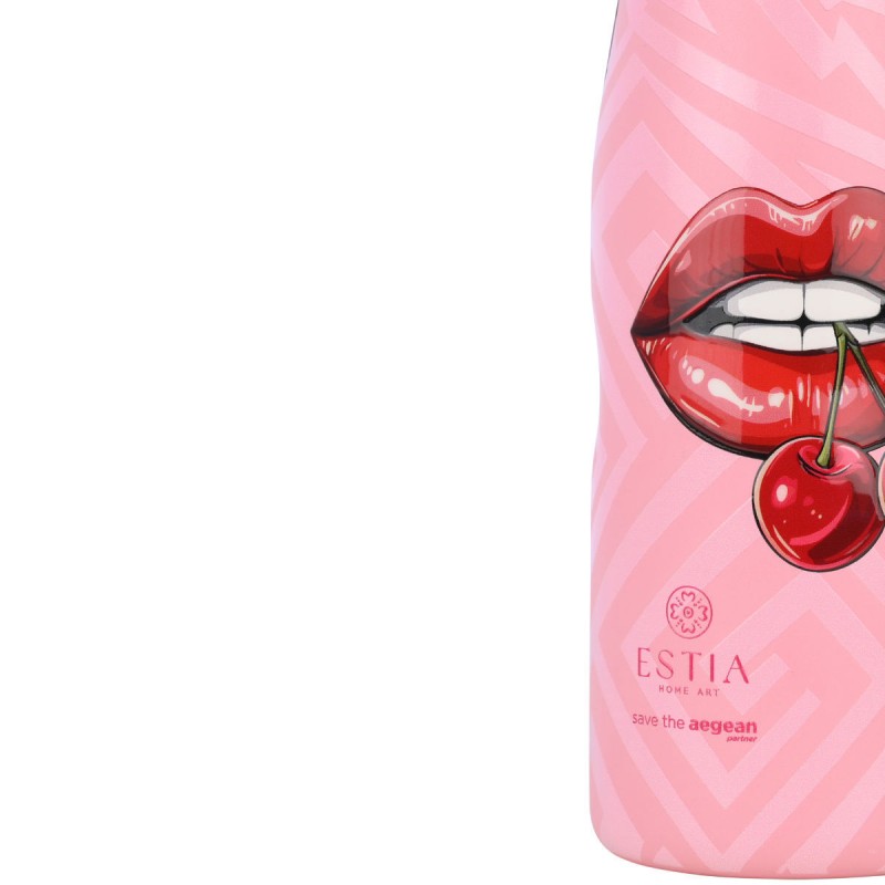 Estia Θερμός Travel Flask Save The Aegean 500ml Blush Pop