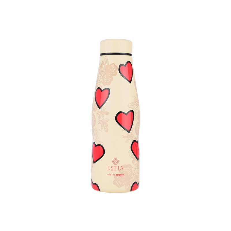 Μπουκάλι Θερμός Ανοξείδωτο BPA Free 500ml Tender Lace Travel Flask Save the Aegean Estia 