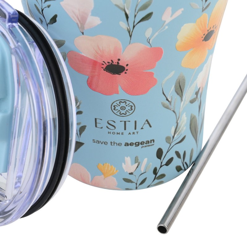 Estia Θερμός Coffee Mug Save The Aegean 350ml Sky Garden