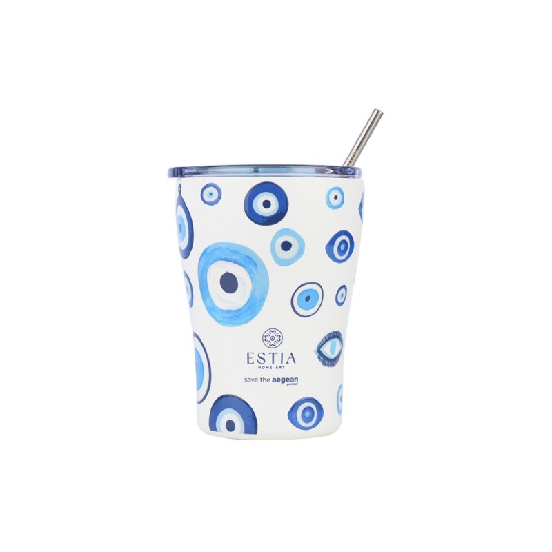 Estia Θερμός Coffee Mug Save The Aegean 350ml Spirit Of Luck