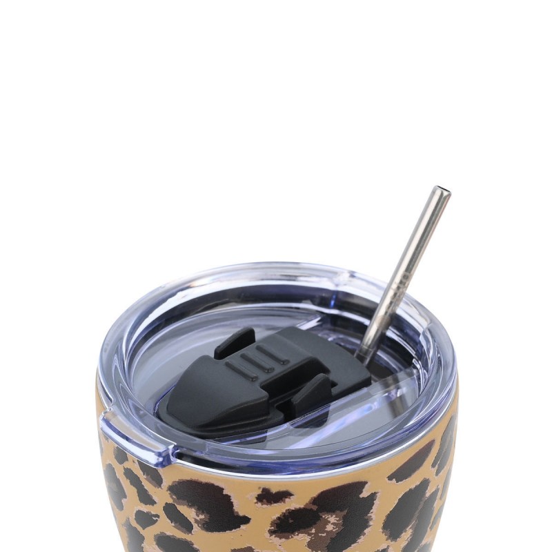 Ποτήρι Θερμός Ανοξείδωτο "Save The Aegean" BPA Free 350ml Spotted Prowl με Καλαμάκι Estia