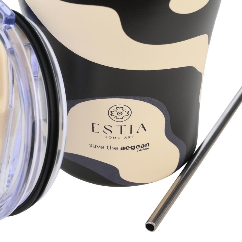 Estia Θερμός Coffee Mug Save The Aegean 350ml Bold Drift