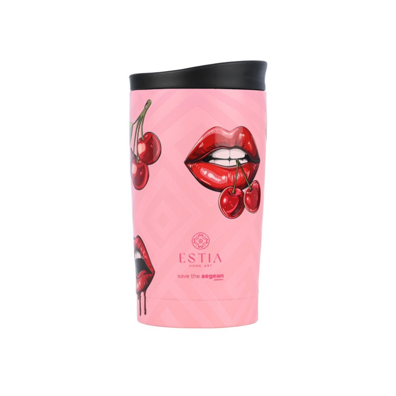 Θερμός Travel Mug Save The Aegean 350ml Blush Pop Estia 