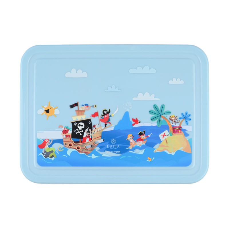 Πλαστικό Παιδικό Σετ Φαγητού Save The Aegean 1.33lt Treasure Quest 22.8x16.8x4.5εκ. Estia 