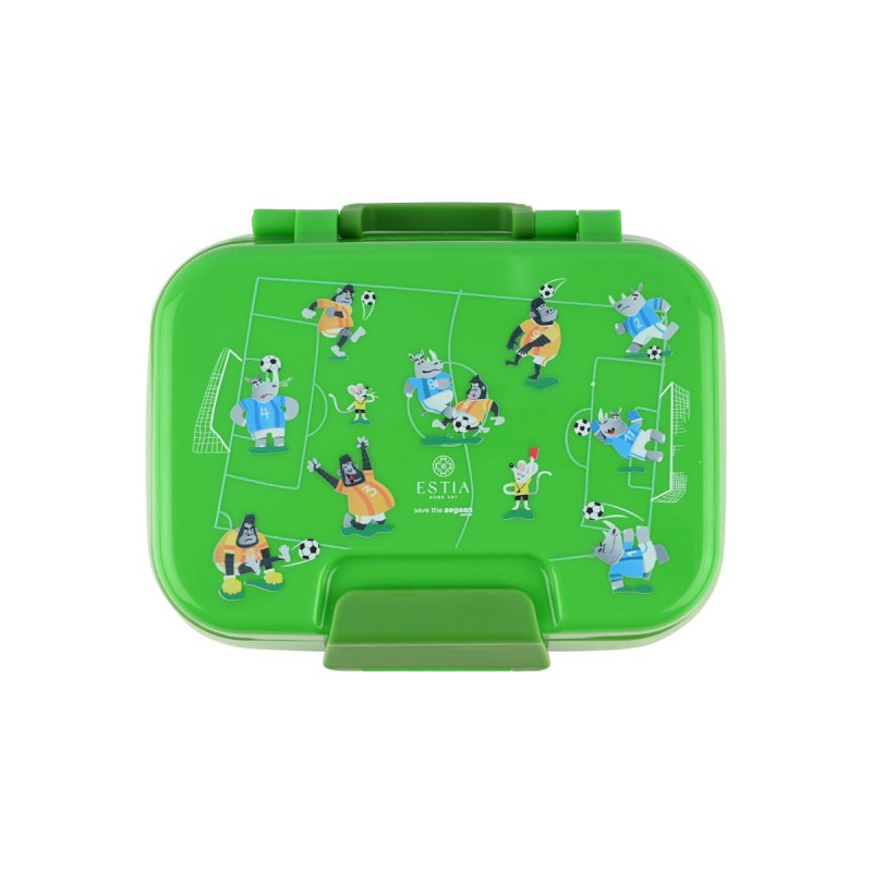 Πλαστικό Παιδικό Σετ Φαγητού Save The Aegean 1.03lt Jungle Kick 21.5x15.5x7εκ. Estia 