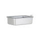 Estia Φαγητοδοχείο Click&Seal Γυάλινο 1050ml 21.6x16.5x7.4cm Με Καπάκι Πλαστικό Ivory